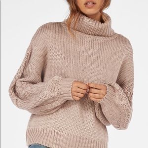 JustFab Cable Turtle Neck Sweater